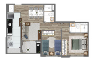 planta apto 56m tipo gracia
